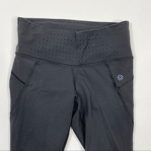 Athleta Tights Stealth Trucool Capris Perforated - Picture 2 of 7